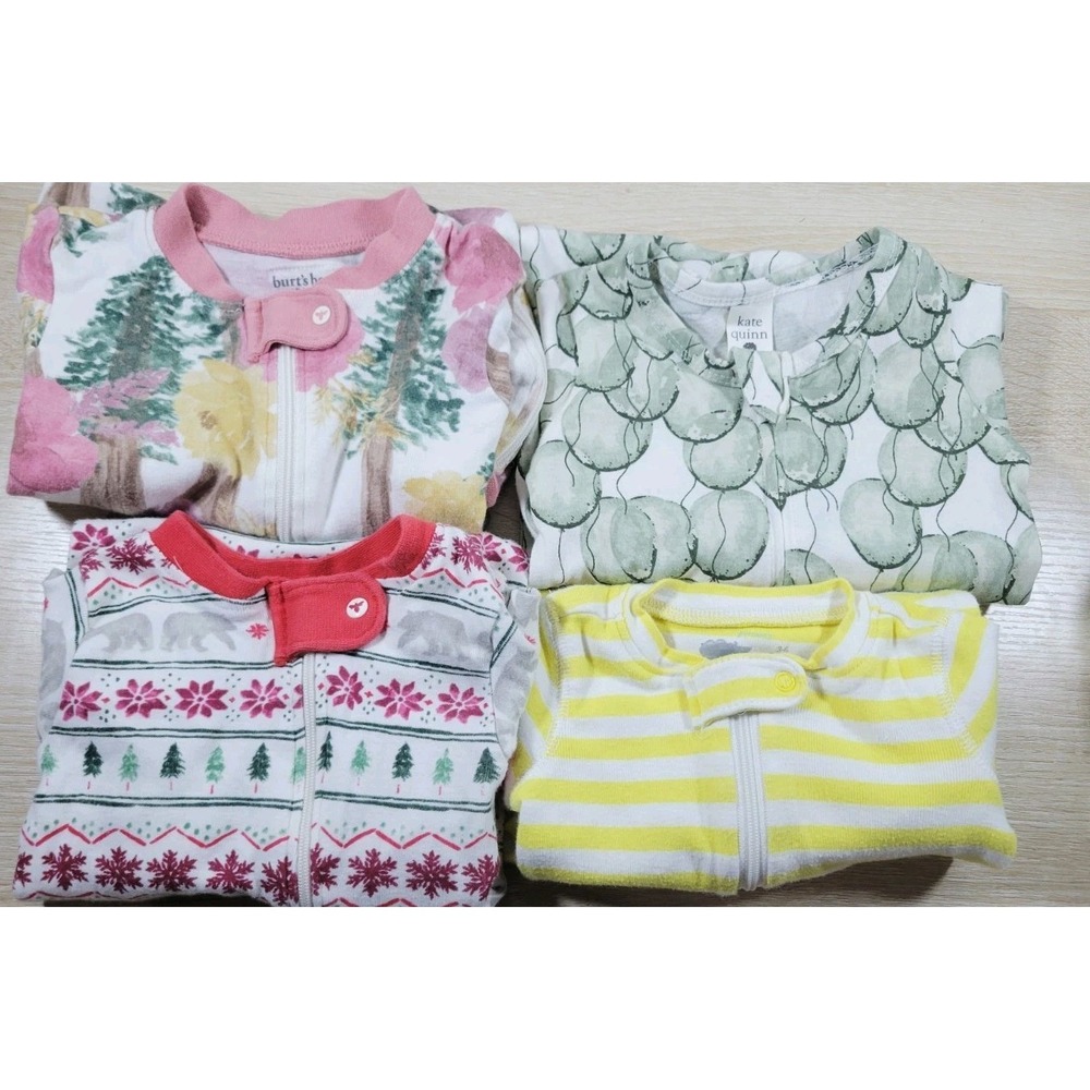 Kate Quinn Burt's Bees Baby Primary 3–6M Organic Cotton‎ Baby Bundle